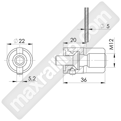 Връзка на тръба към вертикални въжета